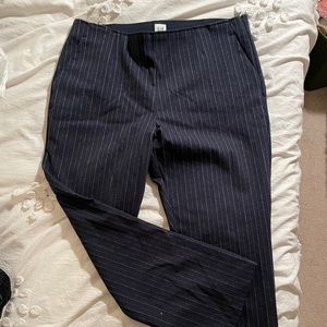 Navy stretchy Gap jean like high rise trouser crop